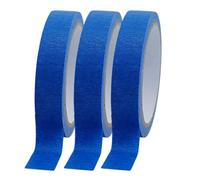 Zyntora Masking Tape - 3 Rolls x 65.6 Ft Blue Paint Tape,Professional Removable Supplies for Art Project Classroom Furniture Car Kitchen Trim