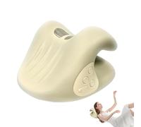 Zyntora Massage Pillow for Neck, 26 Degree Angle Electric Neck and Shoulder Relaxer Pillow with Heat, Cervical Stretcher Traction Device Cordless for Back Stress Relax Women Men Mom Dad Office Home