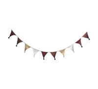 Zyntora Pennant Banner Flags | 9 Ft Cotton Fabric Garland Decor,Colorful Pennant Garland for Baby Shower Bedroom Garden Classroom School Nursery Kids' Room Birthday Party Decoration