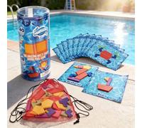 Zyntora S nd Splash Pool Game | Swimming Pool Toys | Fun Underwater Games Set | Includes 40 Multi-Shape Sinking Toys, 18 Challenge Cards | For Summer Vacations Travel Camping Picnic Beach