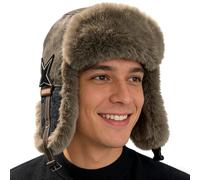 Zyntora Trapper Hat | Thermal Windproof Plush-Lined | Women Winter Ear Protection Ski Hats - for Running Work Hiking Hunting Fishing Driving Cycling Commuting