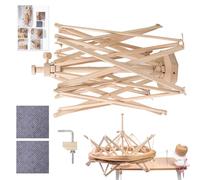 Zyntora Yarn Winding Umbrella | Crochet Accessories for Winding,Wood Winder Umbrella Tool Holder Accessories for Crochet Enthusiasts Knitting Lovers