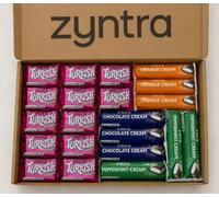 Zyntra Chocolate Gift Hamper Box - Assorted Turkish Delight, Orange Cream, Chocolate Cream & Peppermint Cream Bars - Premium Chocolate Selection Gift Set for Birthdays, Celebrations & Special Occasion