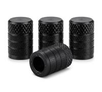 ZYOC 4 PCS Tyre Dust Valve Caps with O-Seal Ring, Universal Stem Dust Cover Caps For Car Tyres, Bikes, Trucks, Heavy Duty Airtight Seal, Screw-On, Tyre Wheel Hub Caps, Car Accessories