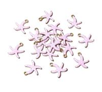 ZYOUQI 20 Pack Starfishes Decorative Accessories Enhancing Aesthetic Stainless Steel Texture Hanging Charm Suitable for Jewelry Sea Theme Jewelry Part, One Size, as described, as described