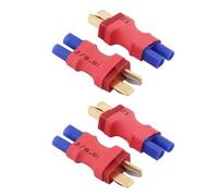 ZYOUQI 4Pcs EC2 Female to T Male Plug Conversion Connectors for Battery Charging Remote Quadcopter Application Accessories T Plug Converters