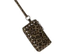 ZYOUQI Bag Neck for Keys, Lipstick, Earphones & Essentials Small Crossbody Bag, green leopard print, Mass Beauty