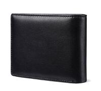 ZYOUQI Blocking Tri Fold Men ' s Wallet with Anti Theft Protections Practical PU Portable Design Secure Journeys Compact Wallet, Black, Mass Beauty