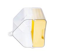 ZYOUQI Clear Bird Bath for Cage with Large Space for Parrots and Quakers Bottom Drawer Hanging Bird Bathtub Box Bathtub