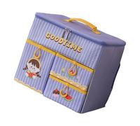 ZYOUQI Foldable Cosmetic Storage Box with Sliding Trays and Multiple Sections for Travel Home Organization Foldable Jewelry Box with Drawers, p, Mass Beauty