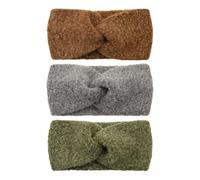 ZYOUQI Headbands Fun Bowknot Thick Knitting Headpiece for Winter Skiing Hiking Outdoor Activities Photo Props Keep You Warm Adjustable Fashion Hair Accessories