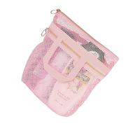 ZYOUQI Portable Shower Container with See-Through Pockets Waterproofs Essentials Holder for Toiletries & Accessories Portable Toiletry Holder for Travel, A, Mass Beauty