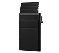 ZYOUQI Professional Protected Card Wallet with Layered Storage Cash Pocket Multipurpose Not Theft Card Sleeve for Travel Not Theft Blocking Wallet, Gray black, Mass Beauty