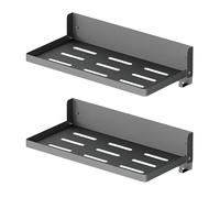 ZYOUQI Wall Mounted Shelf 90 Degree Folding for Minimal Space Folded Thickness Hook for Hanging Durability Wall Mount Steel Shelf
