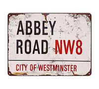 ZYPENG Abbey Road Vintage Style Metal Sign 8 x 12 inches Wall Decoration Garage Shop bar Living Room Wall Art Tin Sign