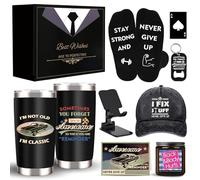 Zyphoria Birthday Gifts for Mens Him Who Have Everything, Unique Birthday Gift Baskets for Men Dad Husband Brother Boyfriend, Funny Grandpa Uncle Father Presents Man Black Thank You Gifts Ideas