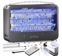 Zyphoria Fly Zapper Electric Indoor Fly Killer Built-in Double-Voltage Grid,Bug Zapper 3500V Insect Killer with Remote,fly Traps 20W Mosquito Killer Lamp with Timer,f ly Catcher for Room,2 Spare Lamps