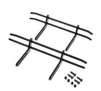 ZYPMoTo 1/10 RC Crawler Car Metal Front And Rear Bumper Upgrade Parts Compatible With Common Crawler Models Accessories(Black)