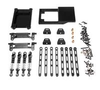 ZYPMoTo 1/12 Scale RC Car Parts Metal Upgrade Shock Absorber Rod Set Compatible With MN Model MN168 MN78 Vulnerability Accessories(Black)