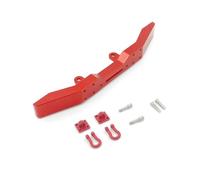 ZYPMoTo 1/16 RC Military 4WD 6WD Upgrade Parts B14 B16 B24 B36 Q60 Q61 Metal Front Bumper With Tow Hook Compatible With RC Crawler(Red)