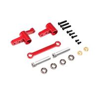 ZYPMoTo 14210 14209 H14BM 1 14 Scale RC Car Steering Upgrade Parts With Bearings Steering Column Shaft Compatible With Similar Models(Red)