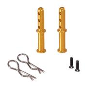 ZYPMoTo 144001 144010 144016 124016 124017 124018 124019 RIaarIo Metal Body Post Assembly Shell Column RC Car Upgrade Parts Compatible With Various RC Models(Gold)