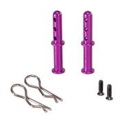 ZYPMoTo 144001 144010 144016 124016 124017 124018 124019 RIaarIo Metal Body Post Assembly Shell Column RC Car Upgrade Parts Compatible With Various RC Models(Purple)