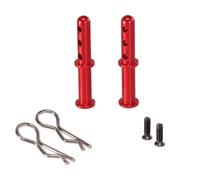 ZYPMoTo 144001 144010 144016 124016 124017 124018 124019 RIaarIo Metal Body Post Assembly Shell Column RC Car Upgrade Parts Compatible With Various RC Models(Red)