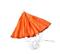 ZYPMoTo 1PCS 70cm Round Parachute Cloth Tear Resistant Recyclable Anti Fall Protection Compatible with UAV Drone Landing Compatible With Most RC Aircraft Models(Orange 100cm)