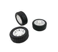 ZYPMoTo 20mm X 8mm Car Wheels 20 Pieces Rubber Tires With 1. 9mm Axle Hole Compatible With DIY Toys And RC Model Assembly Parts