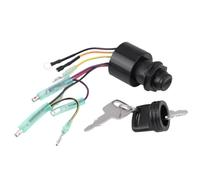 ZYPMoTo 3 Position 6 Wire Connectors Boat Ignition Switch Assy Key For Control Box Compatible With Automotive Motorcycle Parts For 87-17009A5 87-17009A2