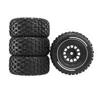 ZYPMoTo 4pcs 65mm Rubber Tires Compatible with 1 14 Scale RC Cars Compatible With Models 14301 14302 14303 12mm Wheel Upgrade Parts(Black)
