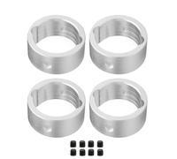 ZYPMoTo 4pcs Metal Differential Drive Cup Sleeve Reinforcement Ring Compatible With 1/5 1/6 Scale XRT Style RC Cars Upgrade Parts Drive Cup Replacement(Silver)