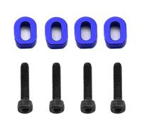 ZYPMoTo 4PCS Metal Motor Mount Washers Shims 7759 7759R Compatible With 1/5 1/6 Scale 6S 8S RC Cars XRT 8S Upgrade Parts Accessories(Blue)