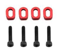 ZYPMoTo 4PCS Metal Motor Mount Washers Shims 7759 7759R Compatible With 1/5 1/6 Scale 6S 8S RC Cars XRT 8S Upgrade Parts Accessories(Red)