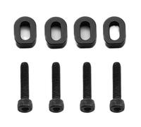 ZYPMoTo 4PCS Metal Motor Mount Washers Shims 7759 7759R Compatible With 1/5 1/6 Scale 6S 8S RC Cars XRT 8S Upgrade Parts Accessories(Black)
