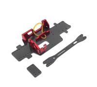 ZYPMoTo Carbon Fiber Base Plate Motor Mount Upgrade Compatible With 284131 K969 K979 K989 K999 P929 P939 RC Vehicle Parts(Red)