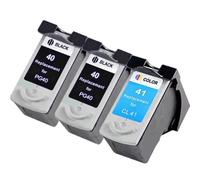 ZYPMoTo Ink Cartridge PG40 CL41 Compatible With IP1600 IP1700 IP1800 MP140 MP450 MP470 Printer(2Black 1Color)