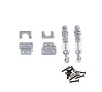 ZYPMoTo MN 1/12 RC Car MN82 LC79 Compatible Metal Rear Axle Fixing Parts With Rear Shock Absorber Upgrade Accessories(Silver)
