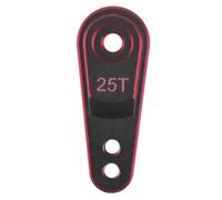 ZYPMoTo RC 25T Metal Servo Arm Steering Horn Compatible With 1 10 Scale Crawlers Fits Various Servo Types Including Futaba Savox Emax And Similar Models(Red)
