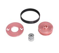 ZYPMoTo TT02 RC Car Upgrade Parts 16T 40T Low Noise Belt Drive Transmission Gears System DIY Modification Compatible with 1 10 Scale TT 02 Model Compatible With TT02 Chassis(Gold)