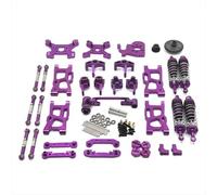 ZYPMoTo XDKJ-001 XDKJ-006 AM-X12 RC Car Metal Parts Upgrade Compatible With 124007 124017 124019 144001 144002 144010 RIaarIo Models(Purple)