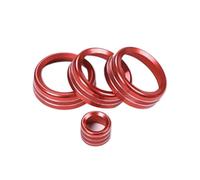 zyppk Air Condition Knob Audio Volume Control Button Fit For Land Rover Discovery Sport 2015-2019 ac control knob cover(Red)