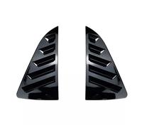 zyppk Car Shutter Cover Trim Sticker,Fit For Volkswagen, Fit For Polo, MK5 6R 6C 2011-2017 Vent Scoop ABS Carbon Fiber Rear Louver Window Side Rear Window Shade Trim(Gloss Black)