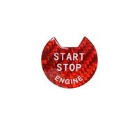 zyppk Car Start Stop Button Cover Sticker,Fit For Nissan, Navara 2019-2021 car push start button cover(Red)