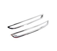 zyppk Rear Fog Light Lamp Cover Trim, Fit For Mazda, CX30 CX-30 2020-2024 Carbon Tail Foglights Bezel Trims Car Accessories rear left right fog light lamp cover(ABS Chrome)