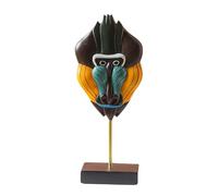 Zyqixluk Abstract Face Figure,Handcrafted Statues Resin Sculpture,African Art Tribal Figurines Decorations Items, Home Office Bedroom Living Room Study Room Studio Decorations,C1