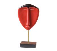 Zyqixluk Abstract Face Figure,Handcrafted Statues Resin Sculpture,African Art Tribal Figurines Decorations Items, Home Office Bedroom Living Room Study Room Studio Decorations,C2