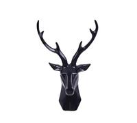 Zyqixluk Animal Heads Wall Decor Resin Deer Head Wall Decoration Geometric Deer Head Statue Sculpture Home Modern Decoration,A2