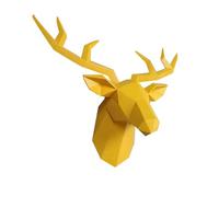 Zyqixluk Resin Deer Decor,Deer Head Wall Decor, Animal Head Statue Wall Hanging Centerpiece Ready To Hang,Deer Head Statue Sculpture,For Bars, Living Rooms, Offices Home Decor,A1,14 * 5.5 * 14.2in